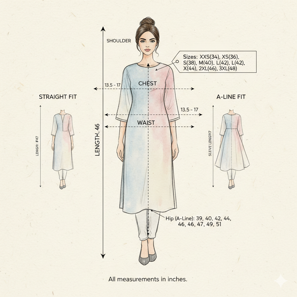 Canoline Orchid - Pure Slub Cotton Kurta with Ajrakh Neck Design - Brick Red Colour