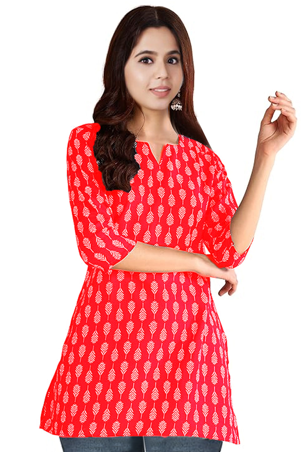 Printed Straigh Short Kurti