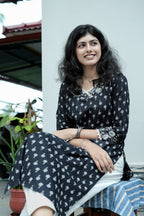 Suryakanthi Black Printed  Kurta.
