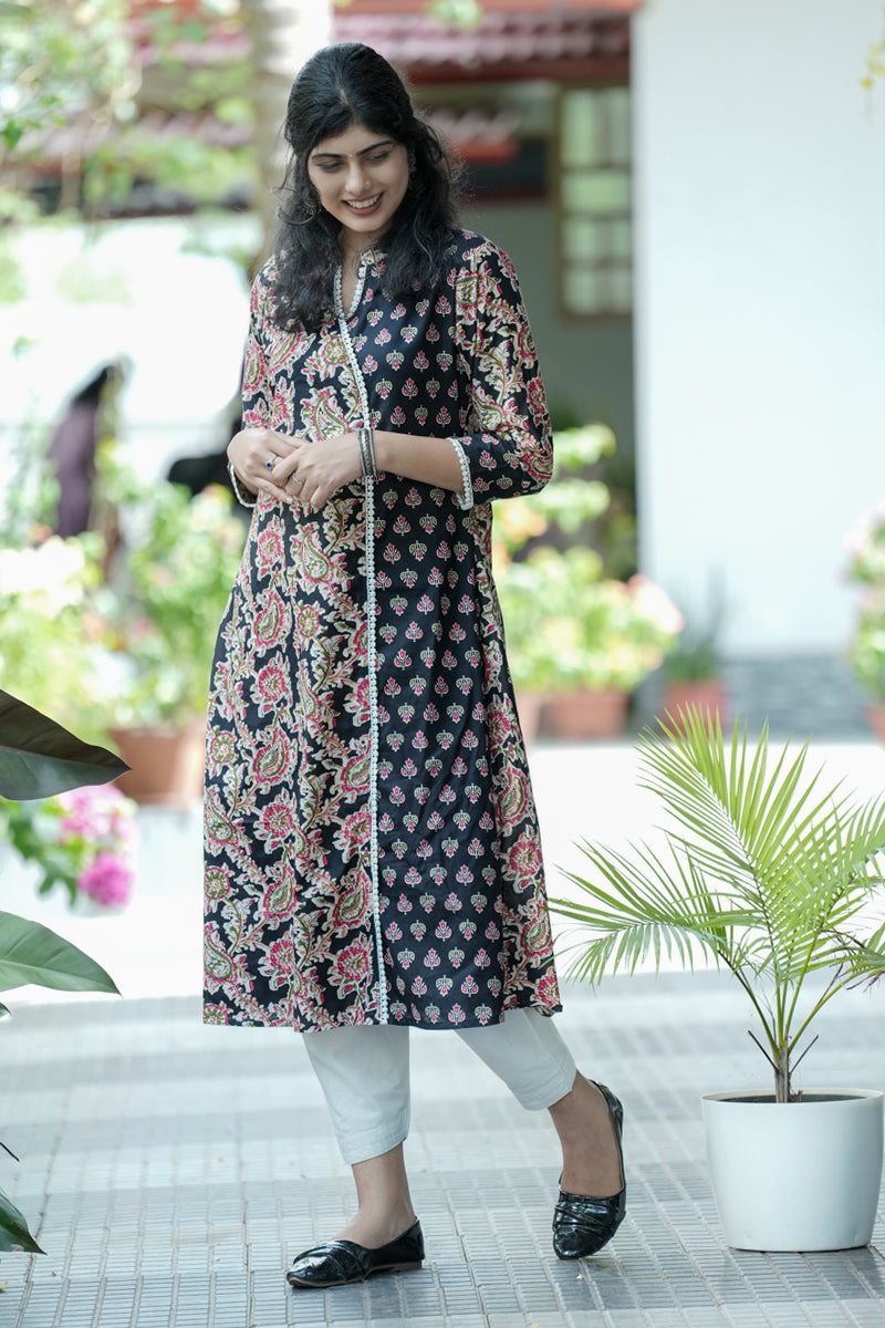 Dahlia Printed A line Kurta