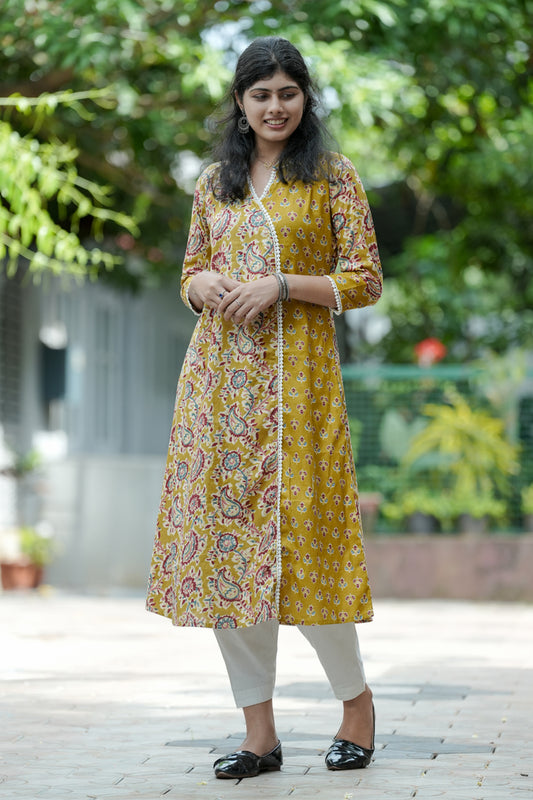 Dahlia Printed A line Kurta