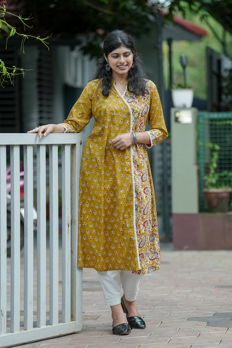 Dahlia Printed A line Kurta