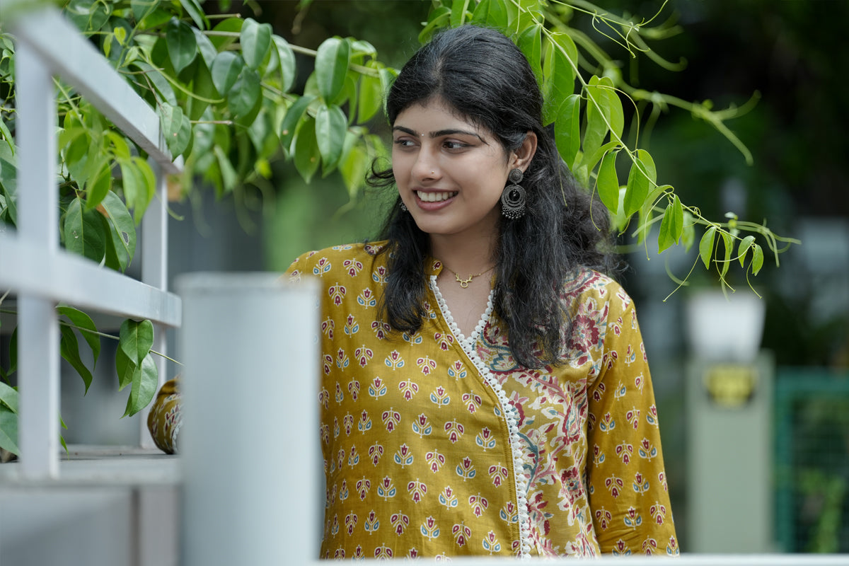 Dahlia Printed A line Kurta
