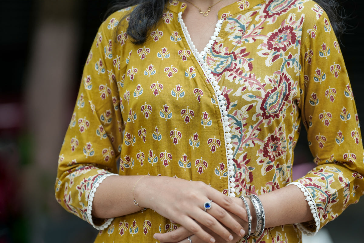 Dahlia Printed A line Kurta