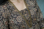 Marigold Printed Coffee Brown Kurta