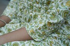 Flora  A LINE Green Kurta