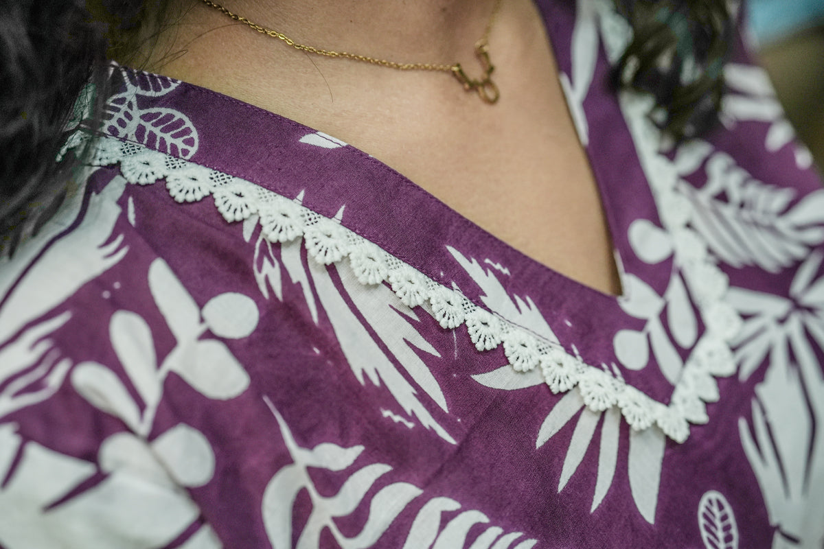 Aloha Printed Floral  Straight Kurta with Bottom