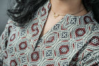 Kantha Printed Straight Kurta