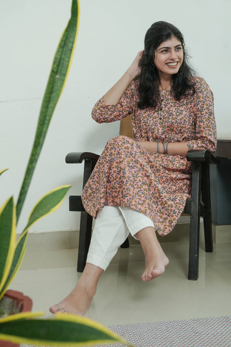 Himavari Printed A Line Kurta