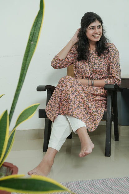 Himavari Printed A Line Kurta