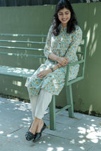 Flora A LINE Blue Kurta