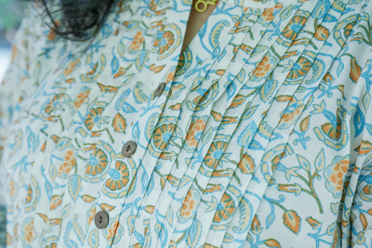 Flora A LINE Blue Kurta