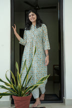 Flora A LINE Blue Kurta