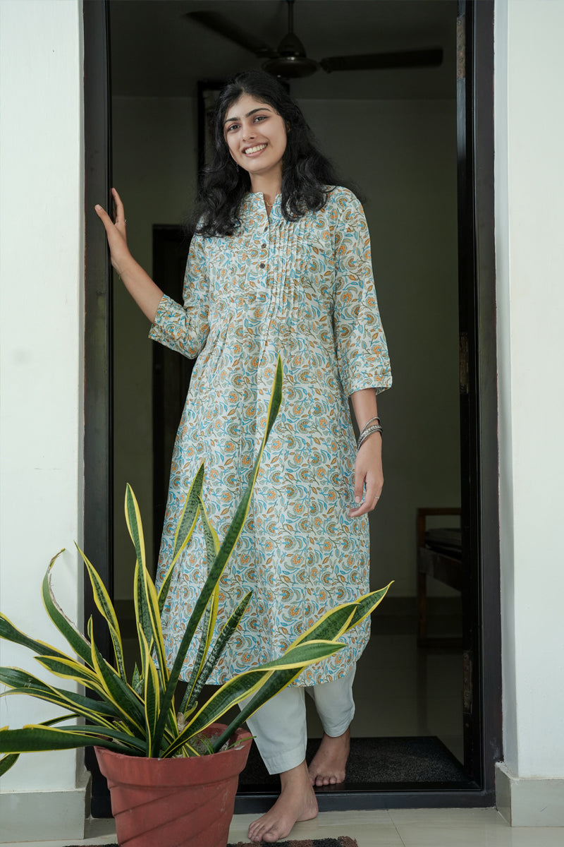 Flora A LINE Blue Kurta