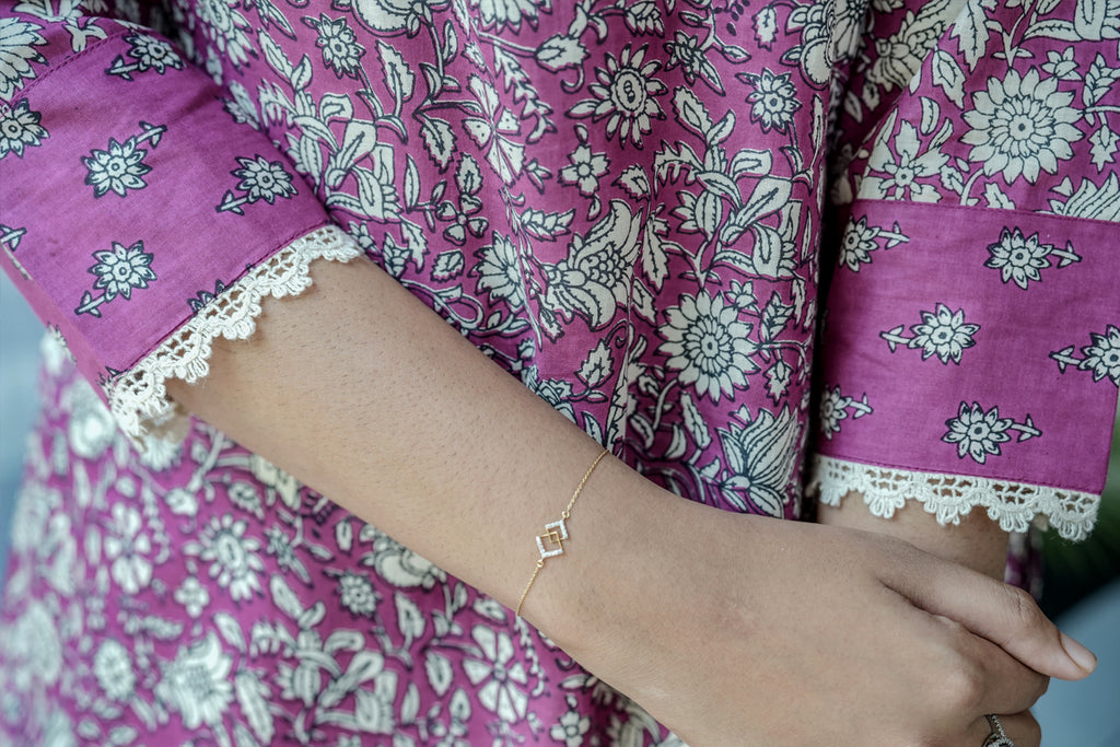Suryakanthi Hot Pink Printed Kurta