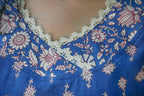 Suryakanthi D Blue&White Printed Kurta