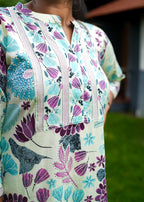 ANAMIKA  PRINTED  STRAIGHT KURTA WITH BOTTOM