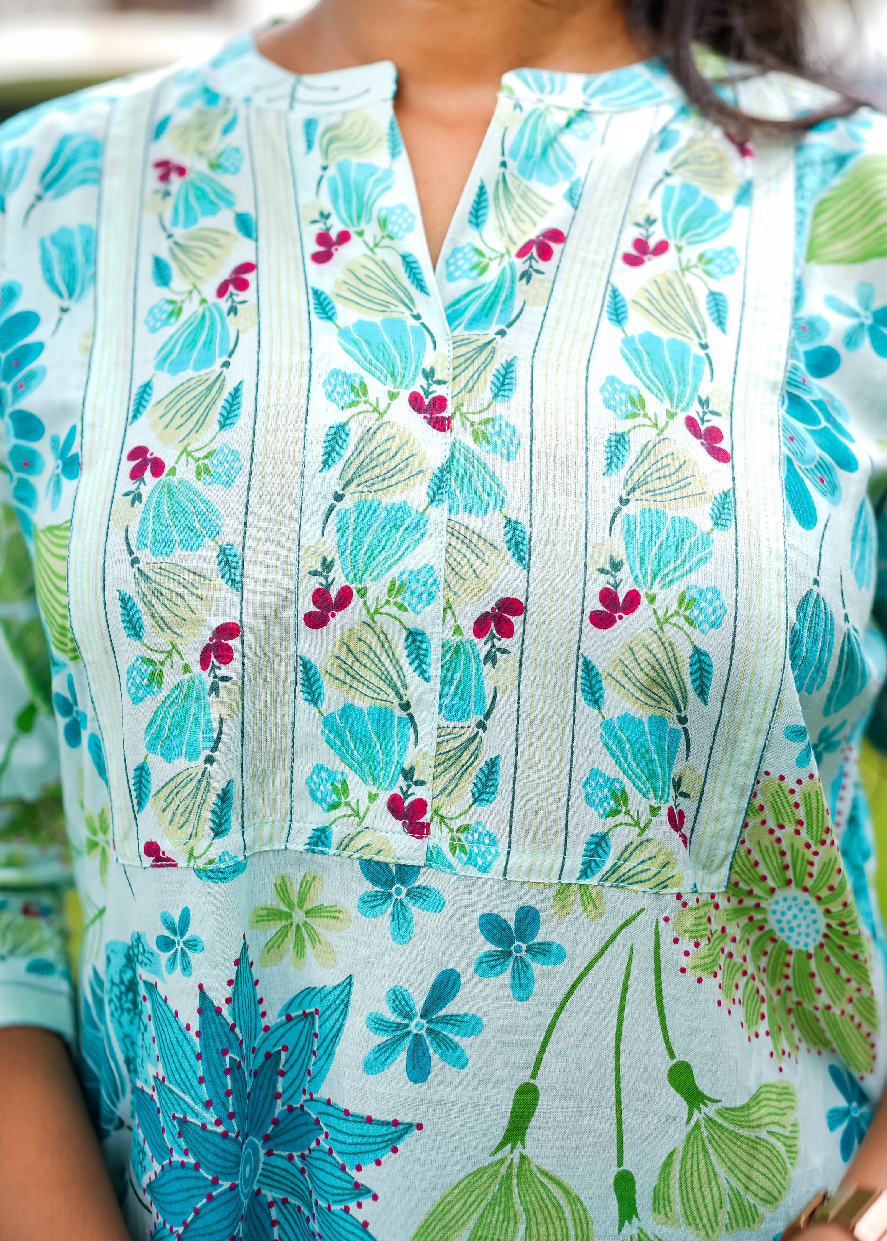 ANAMIKA  PRINTED  STRAIGHT KURTA WITH BOTTOM