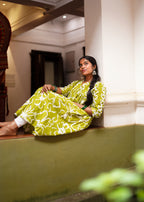 SARIKA PRINTED A -LINE KURTA