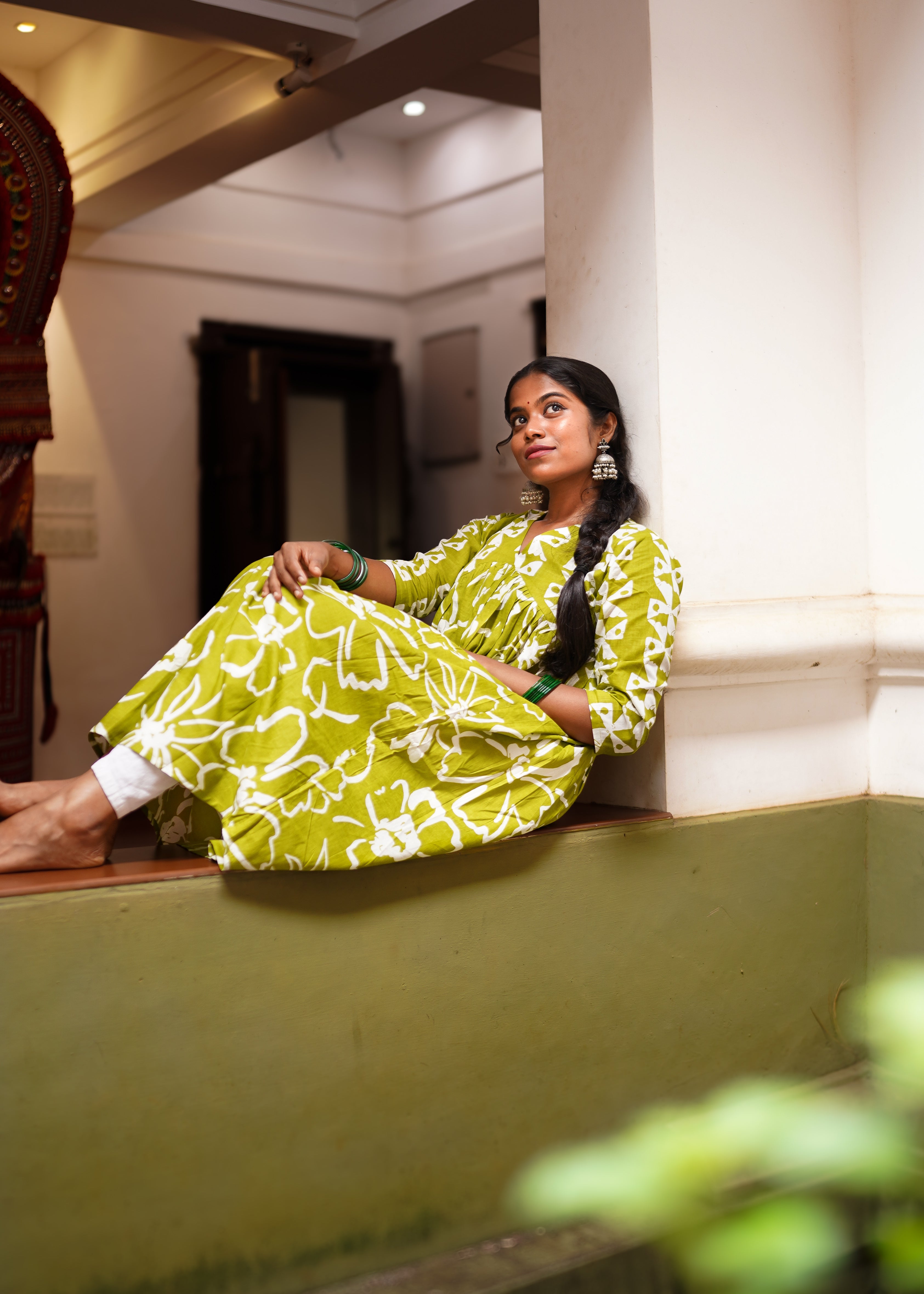 SARIKA PRINTED A -LINE KURTA