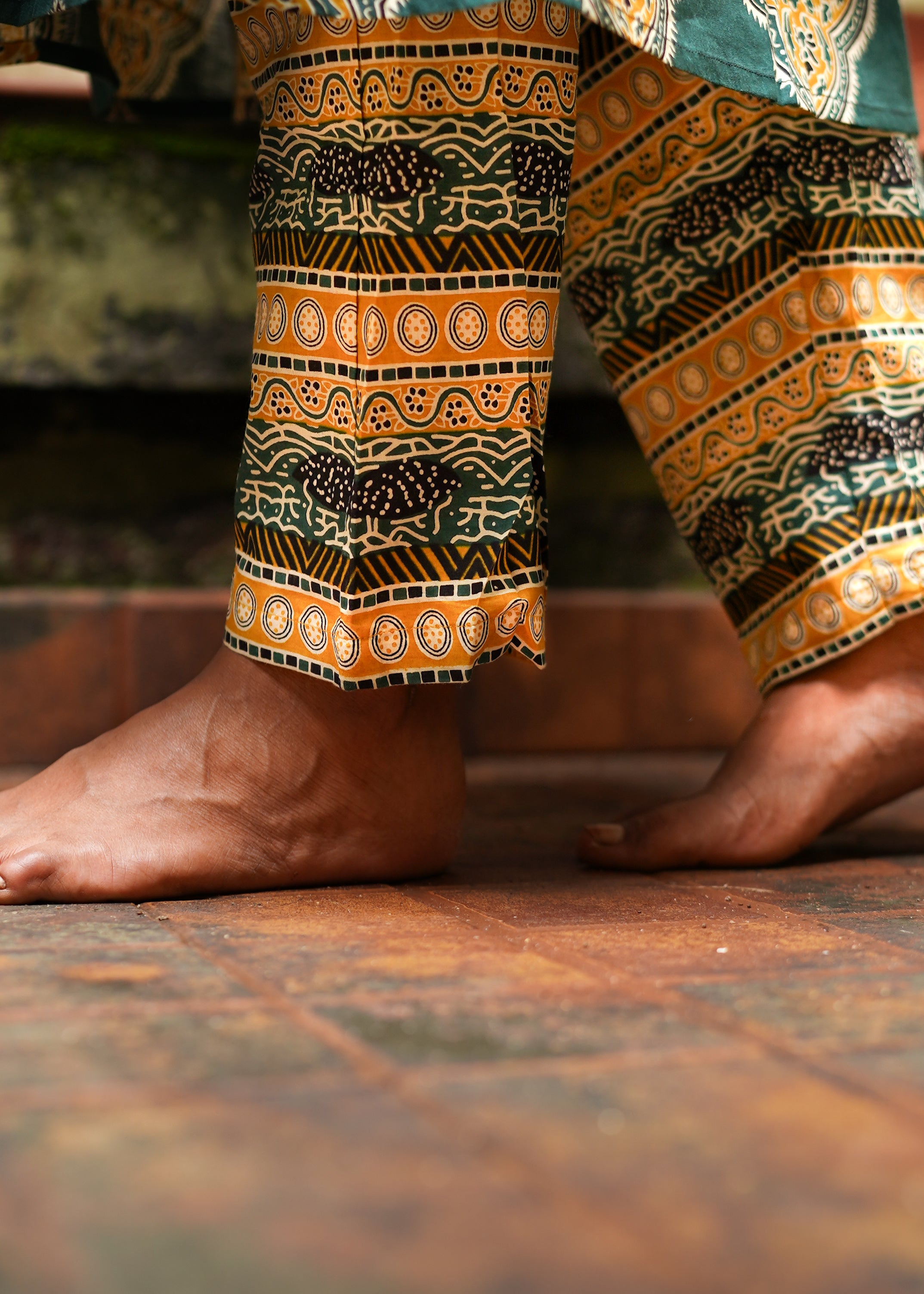 ANVIKA PRINTED A -LINE KURTA WITH BOTTOM