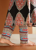ANVIKA PRINTED A -LINE KURTA WITH BOTTOM