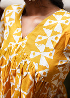 SARIKA PRINTED A -LINE KURTA