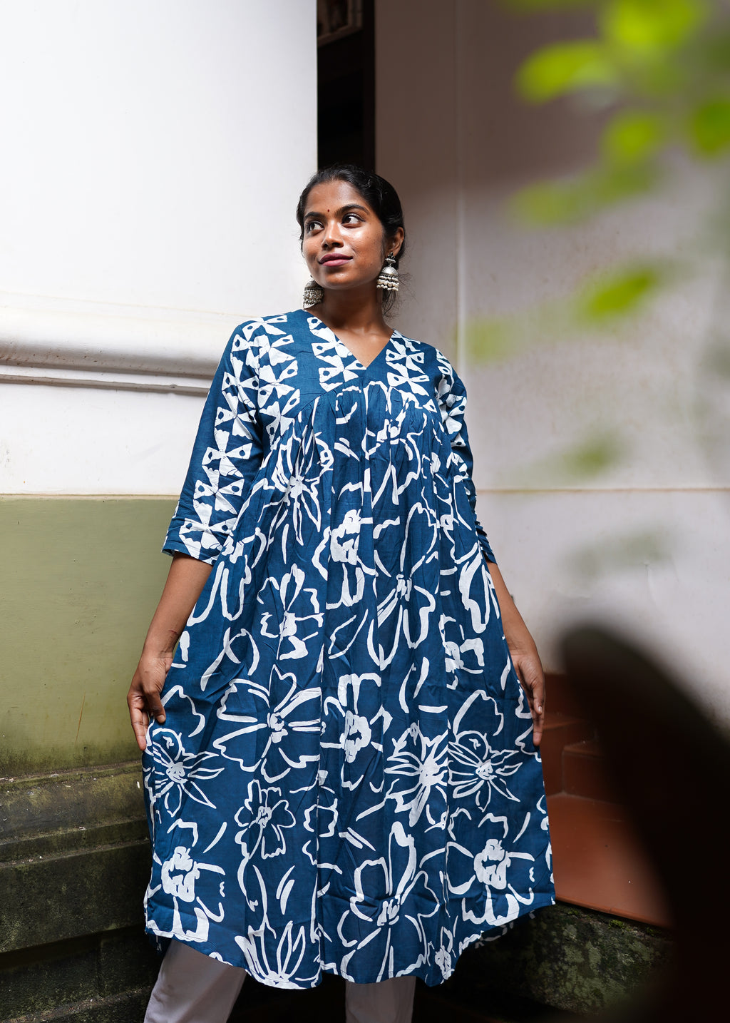 SARIKA PRINTED A -LINE KURTA