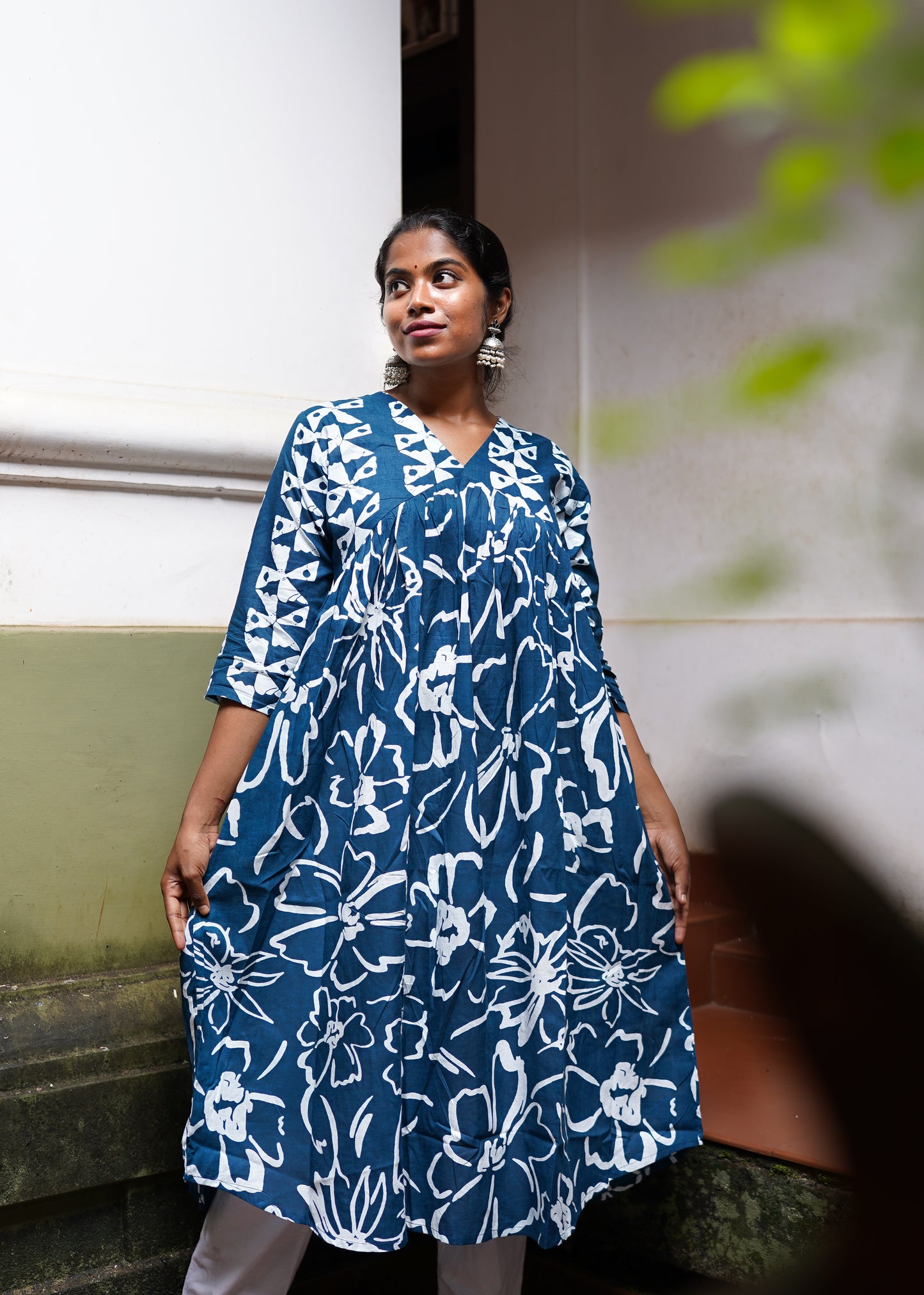 SARIKA PRINTED A -LINE KURTA