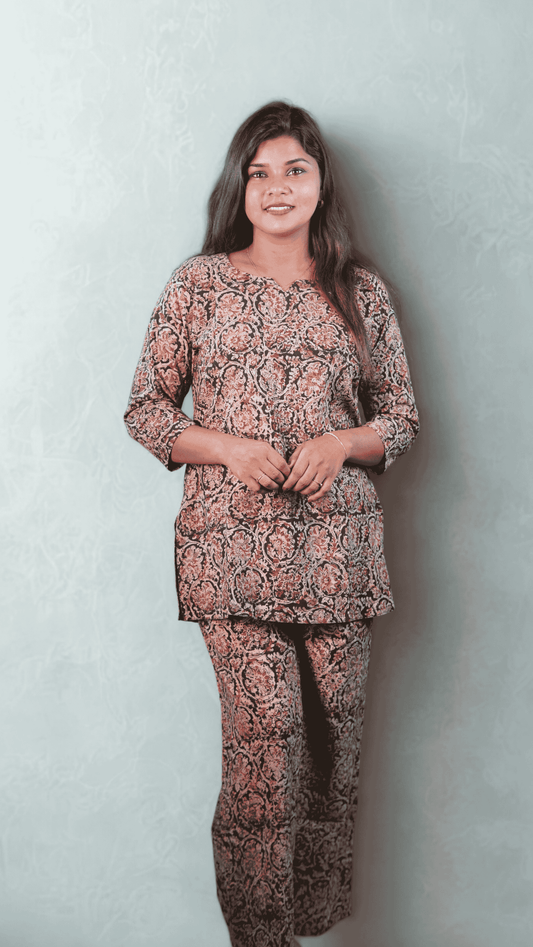 Petriya - Canoline Pure Cotton Kalamkari Co-ord Set