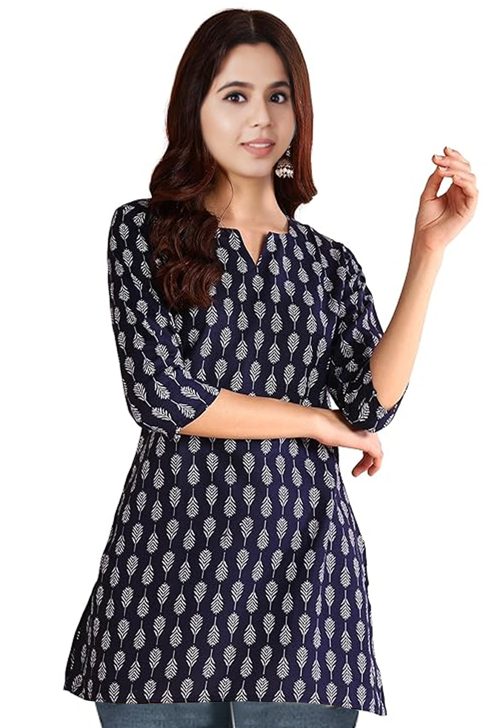 Printed Straigh Short Kurti
