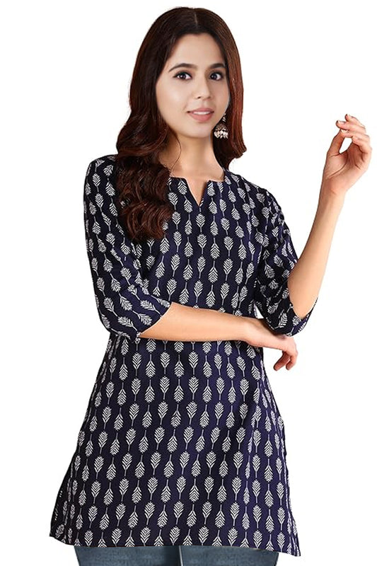 Printed Straigh Short Kurti